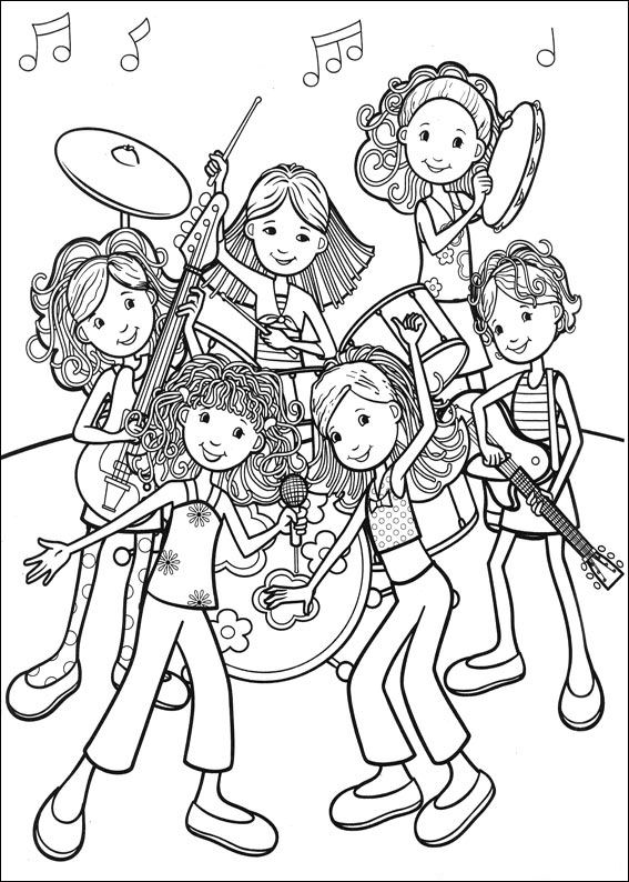 Kids-n-fun.com | 65 coloring pages of Groovy Girls
